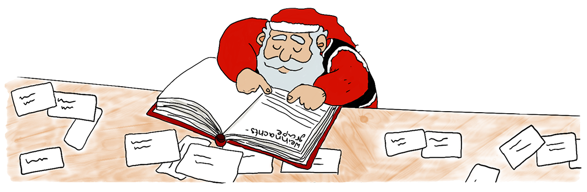 Weihnachtsmann freigestellt