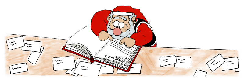 Weihnachtsmann freigestellt